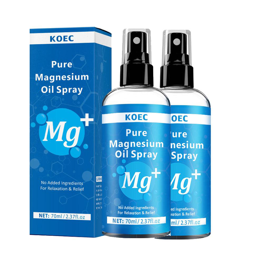 Bath Salts Magnesium - สเปรย์น้ำมันแมกนีเซียม 1/2 ชิ้นสำหรับเท้าและช่วยการนอนหลับ บรรเทาและผ่อนคลาย ช่วยให้ผิวเรียบเนียนและนุ่ม บำรุงกล้ามเนื้อ