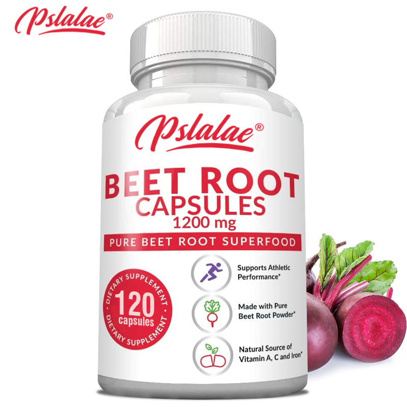 Health Wellness Vitamins - แคปซูลบีทรูท - ช่วยสนับสนุนความดันโลหิตให้เป็นปกติ เพิ่มพลังงาน รักษาสุขภาพหัวใจ และส่งเสริมสุขภาพโดยรวม