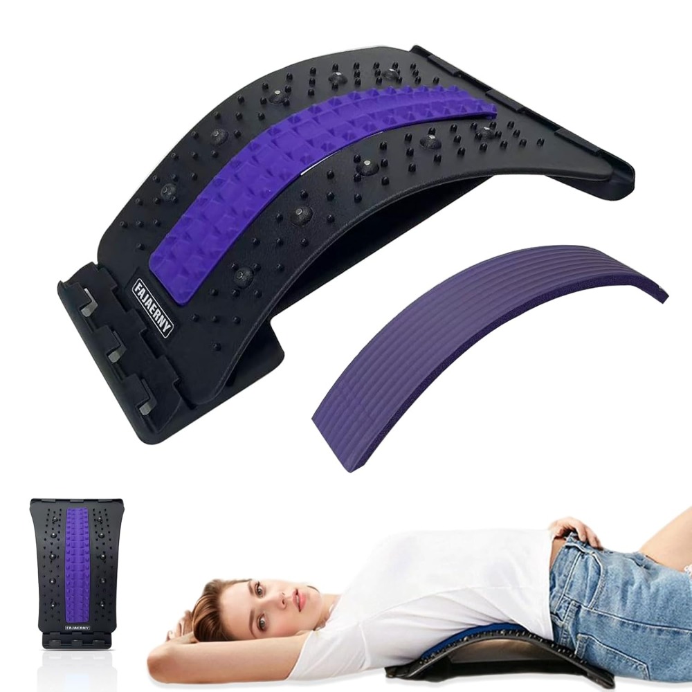 Posture Corrector Back Brace - อุปกรณ์พยุงหลัง ช่วยผ่อนคลายกระดูกสันหลังส่วนเอว เครื่องยืดหลัง นวดหลัง แก้ไขท่าทาง สำหรับใช้ที่บ้าน