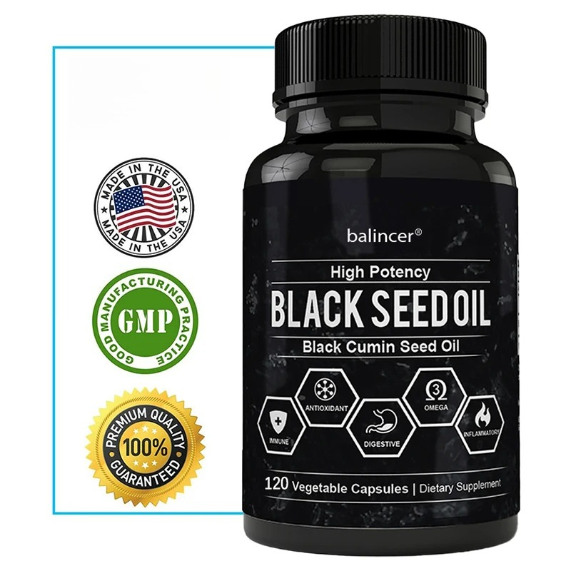 Health Wellness Vitamins - น้ำมันเมล็ดยี่หร่าสีดำ-รองรับระบบภูมิคุ้มกันหัวใจและหลอดเลือดผมผิวหนังระบบย่อยอาหารและระบบทางเดินหายใจส่งเสริมความเป็นอยู่โดยรวม