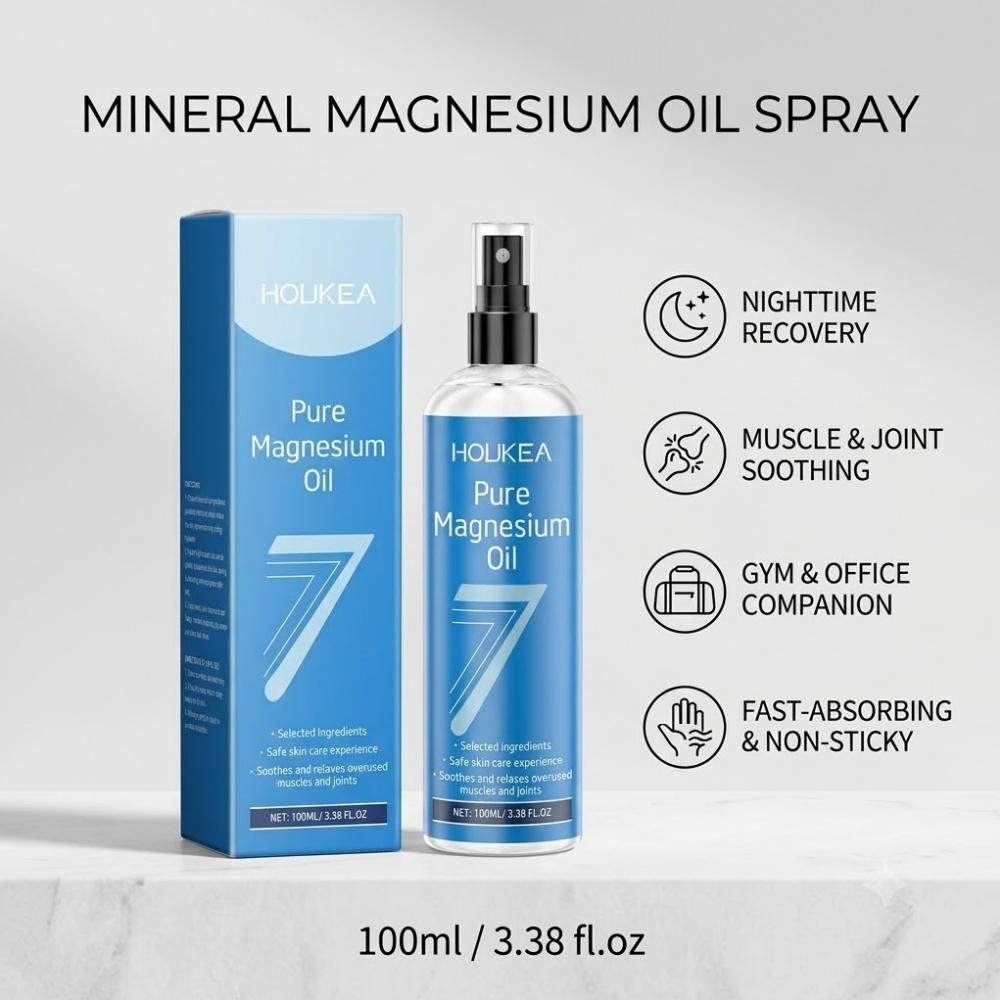 Bath Salts Magnesium - สเปรย์น้ำมันแมกนีเซียม ซึมซาบเร็ว บรรเทาอาการปวดกล้ามเนื้อ สำหรับอาการปวดขาตอนกลางคืน คอตึง บรรเทาอาการตึงของไหล่