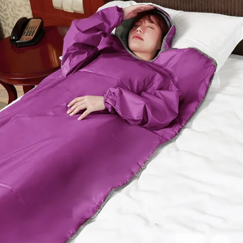 Sauna Blanket Infrared - ผ้าห่มซาวน่า 220V พร้อมดีไซน์ปลอกแขน ผ้าห่มซาวน่าแบบเก็บความร้อน ช่วยกระชับสัดส่วน