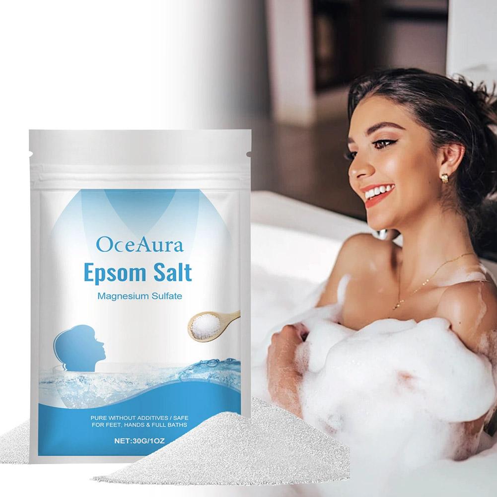 Bath Salts Magnesium - เกลือแมกนีเซียมซัลเฟต 30 กรัม ช่วยผลัดเซลล์ผิว บำรุงผิว ดีท็อกซ์กล้ามเนื้อ