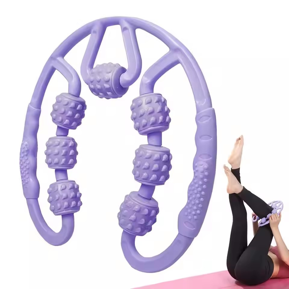 Reflexology Foot Roller - เครื่องนวดน่องแบบลูกกลิ้ง เครื่องนวดลดเซลลูไลท์ เครื่องนวดกล้ามเนื้อแบบแมนนวล ลูกกลิ้งนวดกล้ามเนื้ออุ้งเชิงกราน อุปกรณ์ฝึกกล้ามเนื้ออุ้งเชิงกราน อุปกรณ์เสริมความงามสำหรับโยคะ