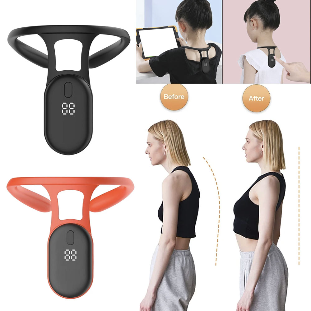 Posture Corrector Back Brace - สมาร์ทท่าทาง Corrector Miicro การสั่นสะเทือนท่าทางการฝึกอบรม Reminder Sensor