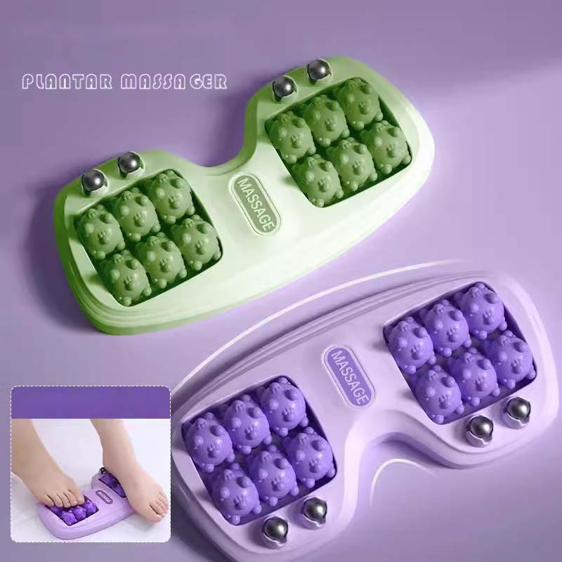 Reflexology Foot Roller - ลูกกลิ้งนวดฝ่าเท้าแบบกดจุดเพื่อการผ่อนคลาย บำบัดด้วยการกดจุด ฝึกนวดเท้าสำหรับเท้าที่เหนื่อยล้า