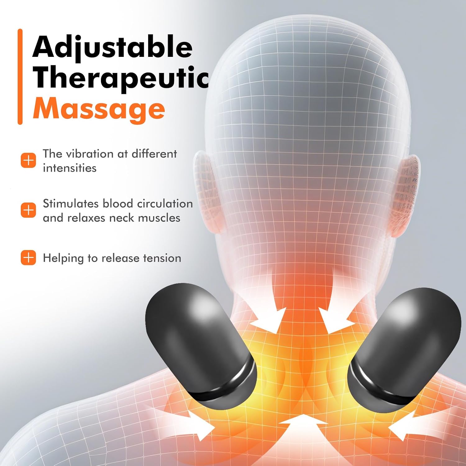 Neck Traction Pillow - หมอนนวดคอ 3-in-1 พร้อมระบบทำความร้อนและดึงคอ หมอนรองคอเพื่อการบำบัดอาการปวดคอตามหลักสรีรศาสตร์