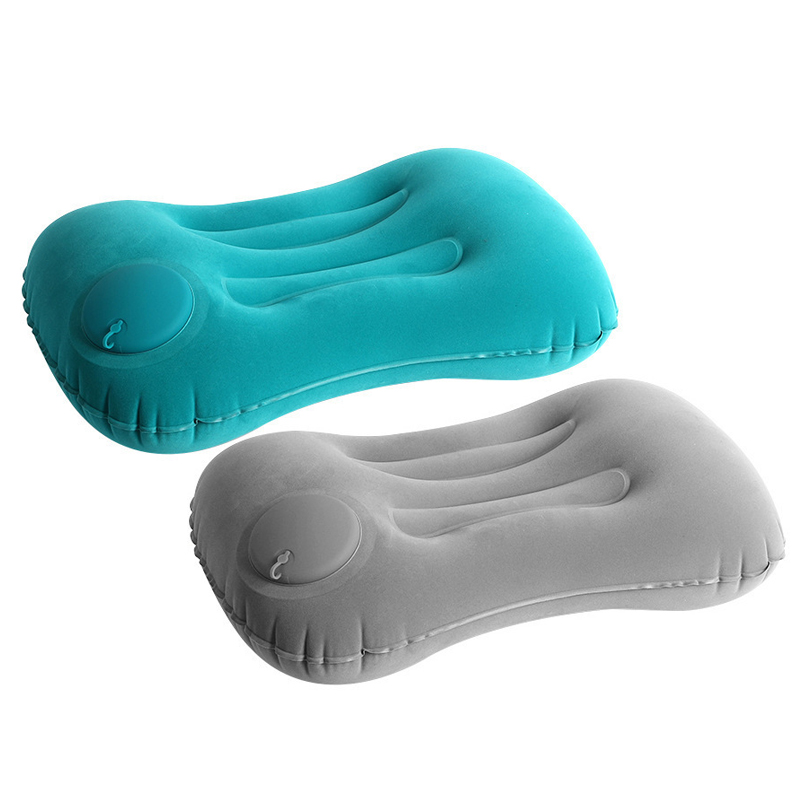 Neck Traction Pillow - หมอนเป่าลมสำหรับตั้งแคมป์แบบพกพา น้ำหนักเบา สำหรับเดินทาง ปีนเขา หมอนรองคอและหลัง สำหรับการตั้งแคมป์และการเดินทาง