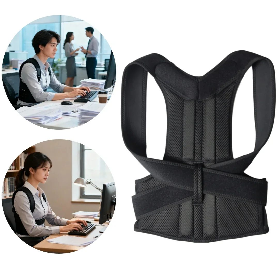 Posture Corrector Back Brace - ตัวช่วยปรับท่าทางหลังส่วนบน ตัวช่วยพยุงกระดูกไหปลาร้า ตัวช่วยปรับหลังให้ตรง สายรัดพยุงไหล่