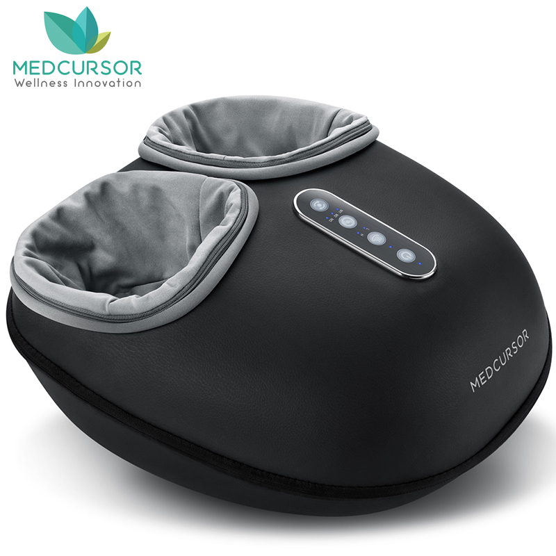 Reflexology Foot Roller - เครื่องนวดเท้า Medcursor Shiatsu พร้อมลูกกลิ้งความร้อนผ่อนคลายกล้ามเนื้อบรรเทาอาการปวดไฟฟ้านวดเท้าห่อเต็ม