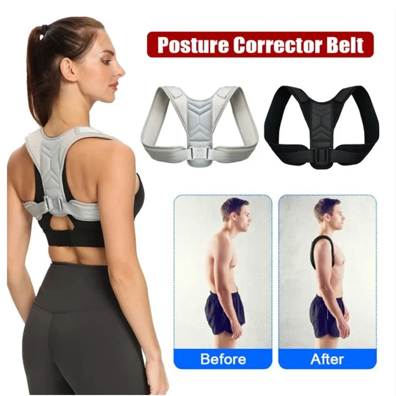 Posture Corrector Back Brace - กลับไหล่ท่าทาง Corrector เข็มขัดปรับ Clavicle กระดูกสันหลังสนับสนุนปรับรูปร่างบ้านสํานักงานกีฬา Upper