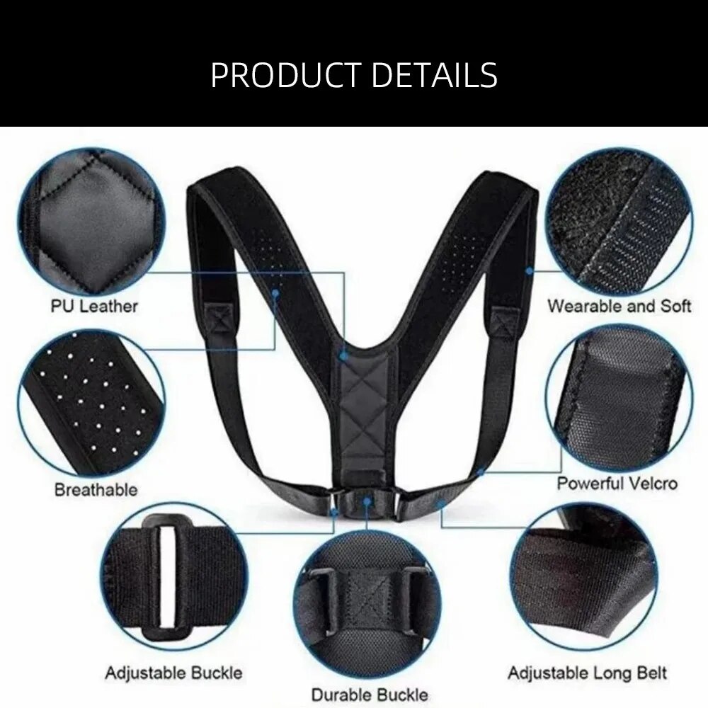 เข็มขัดแก้ไขท่าทางหลัง ป้องกัน - Posture Corrector Back Brace บทวิจารณ์และราคา