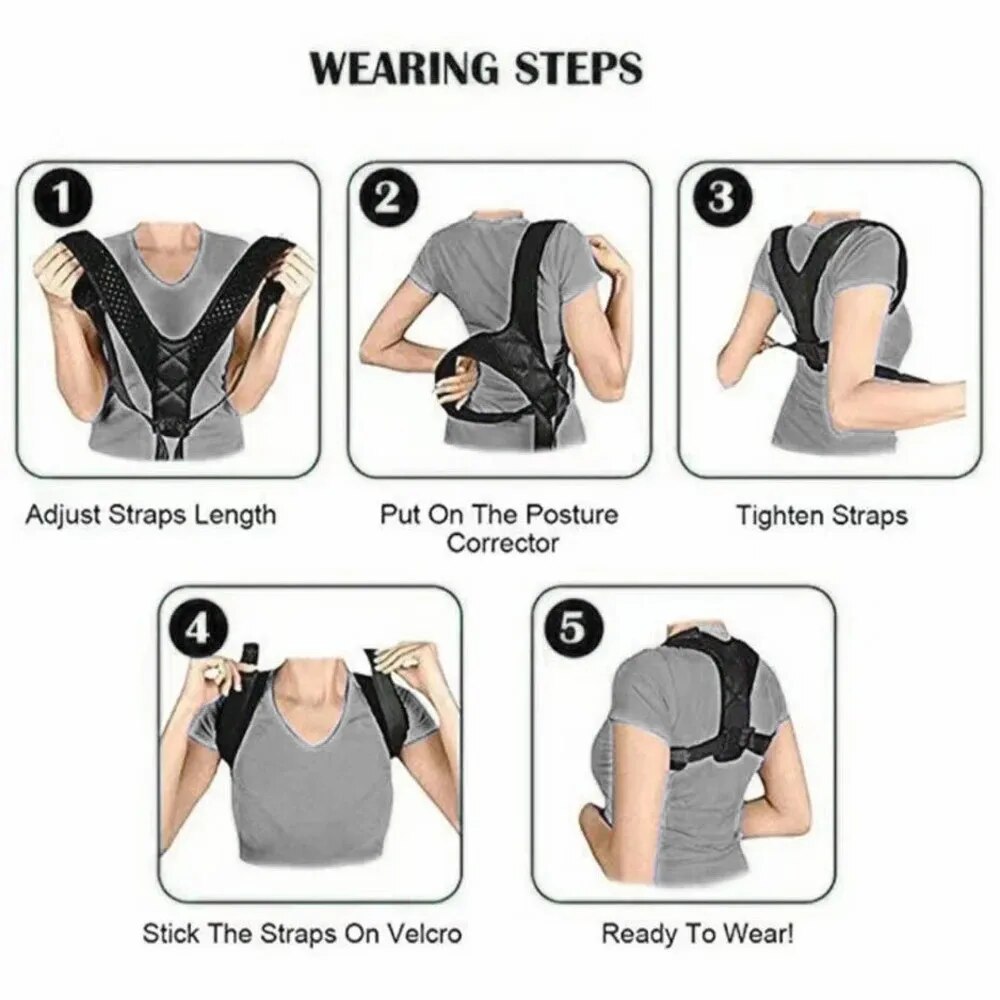 เข็มขัดแก้ไขท่าทางหลัง ป้องกัน - Posture Corrector Back Brace บทวิจารณ์และราคา
