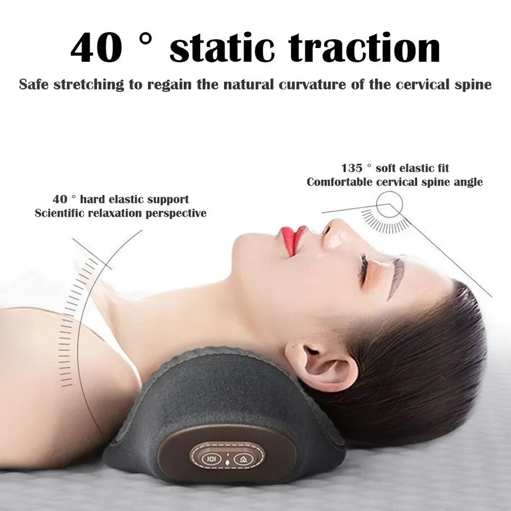 หมอนนวดคอหมอนนวดไฟฟ้าการสั่นสะ - Neck Traction Pillow บทวิจารณ์และราคา