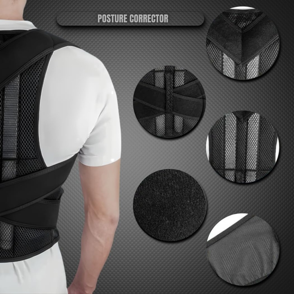 อุปกรณ์แก้ไขท่าทางสำหรับผู้ชาย - Posture Corrector Back Brace บทวิจารณ์และราคา
