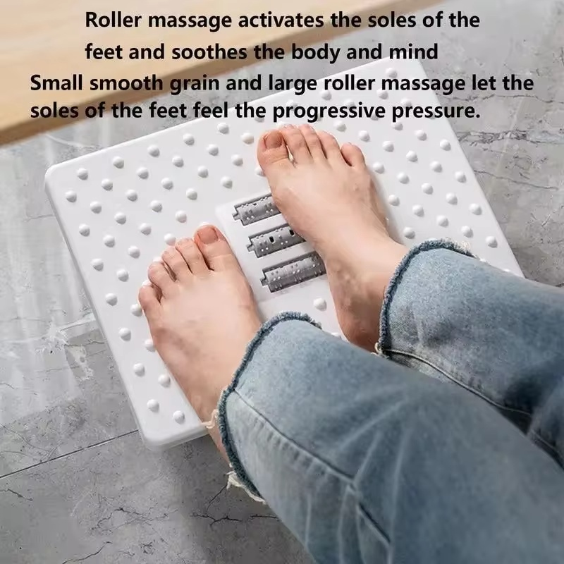 ที่วางเท้าแบบพกพาพร้อมลูกกลิ้ง - Reflexology Foot Roller บทวิจารณ์และราคา