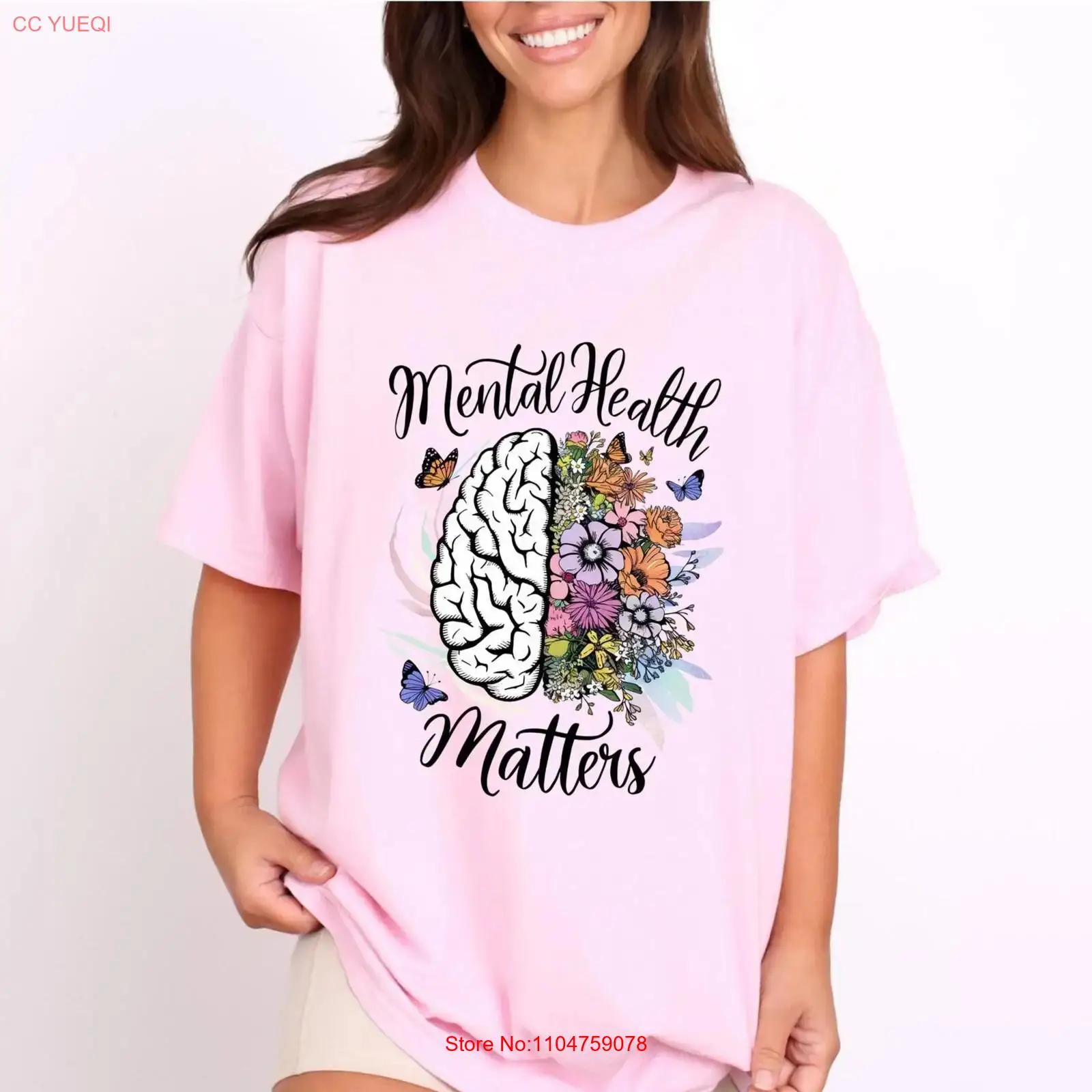เสื้อยืด Mental Health Matters - Health Wellness Nurse บทวิจารณ์และราคา