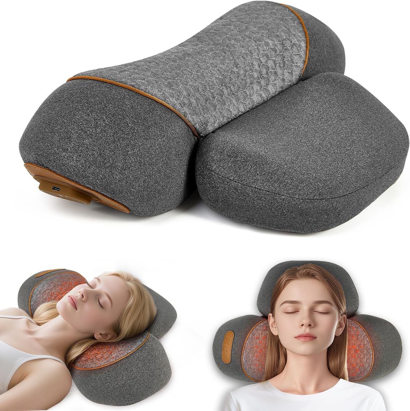 หมอนนวดคอ 3-in-1 พร้อมระบบทำคว - Neck Traction Pillow บทวิจารณ์และราคา