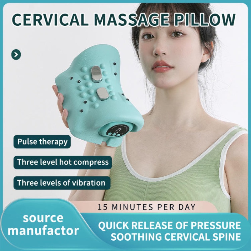 หมอนรองคอไฟฟ้าแบบให้ความร้อนด้ - Neck Traction Pillow บทวิจารณ์และราคา