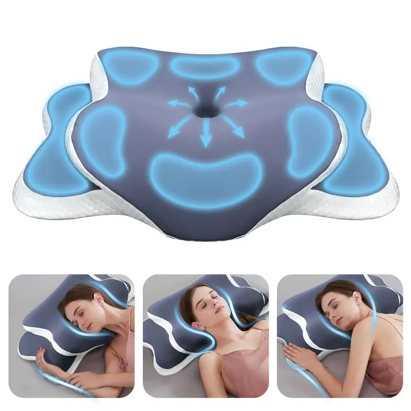 หมอนเมมโมรี่โฟม หมอนรองคอ บรรเ - Neck Traction Pillow บทวิจารณ์และราคา