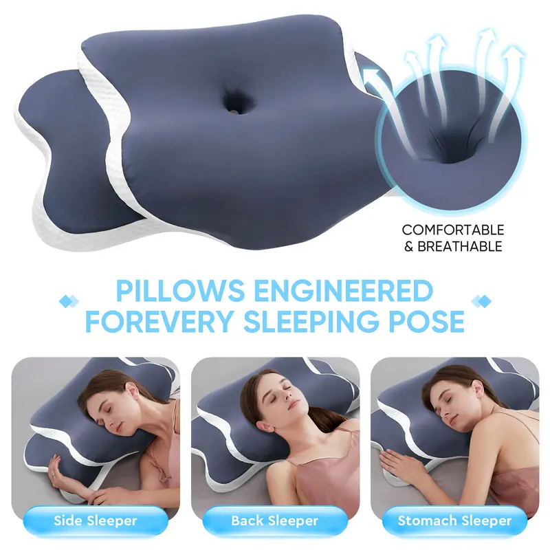 หมอนเมมโมรี่โฟม หมอนรองคอ บรรเ - Neck Traction Pillow บทวิจารณ์และราคา
