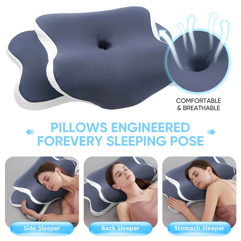 หมอนเมมโมรี่โฟม หมอนรองคอ บรรเ - Neck Traction Pillow บทวิจารณ์และราคา