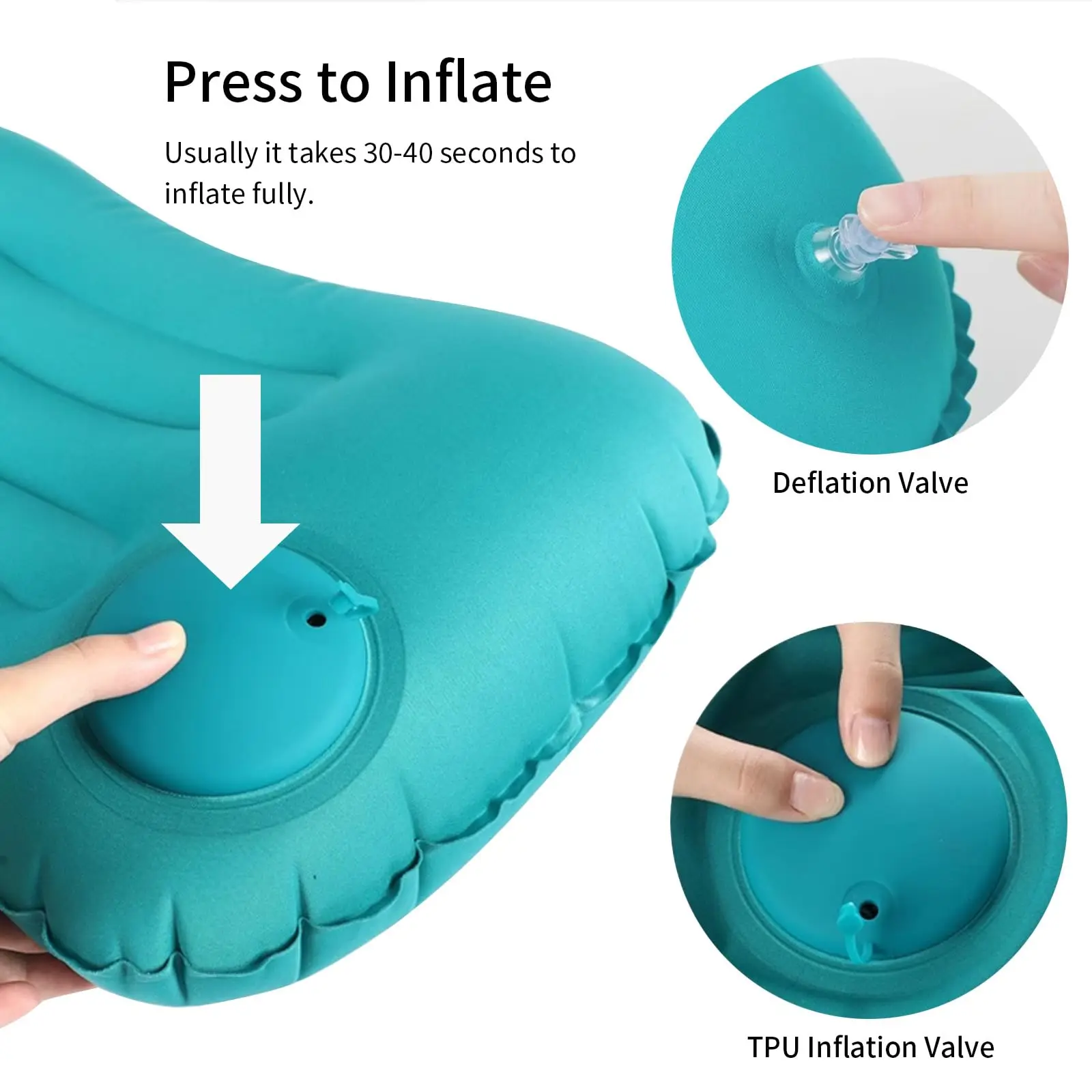 หมอนเป่าลมแบบพกพาที่สะดวกสบาย, - Neck Traction Pillow บทวิจารณ์และราคา