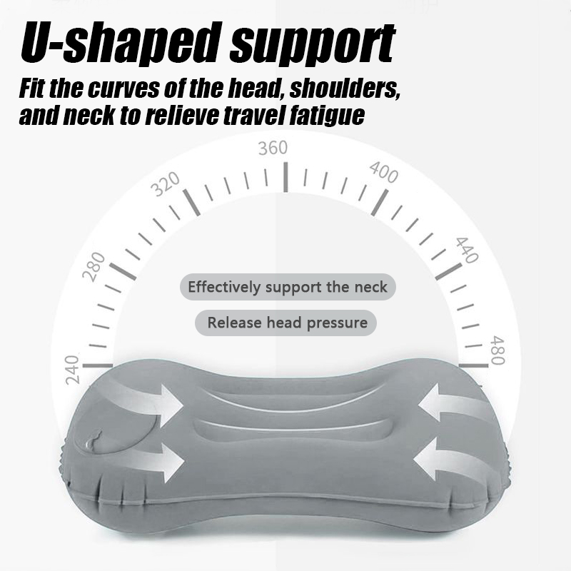 หมอนเป่าลมสำหรับตั้งแคมป์แบบพก - Neck Traction Pillow บทวิจารณ์และราคา