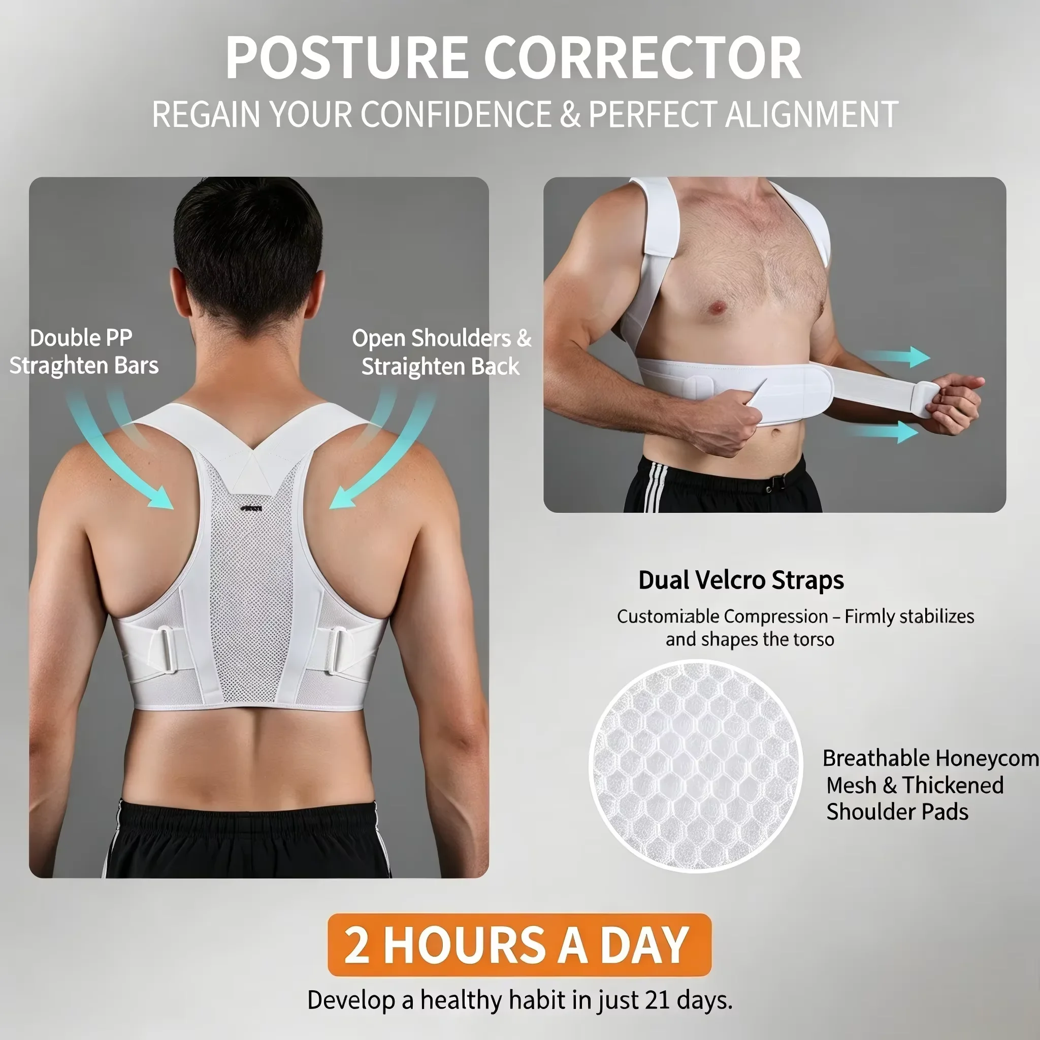 VBOSI อุปกรณ์ปรับท่าทาง แก้ไขห - Posture Corrector Back Brace บทวิจารณ์และราคา