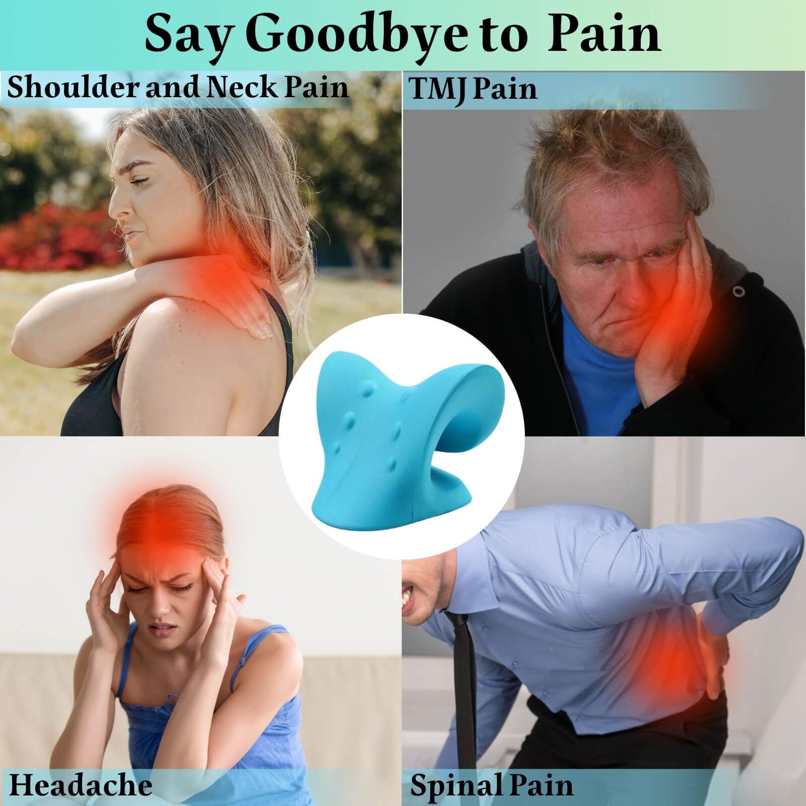 เครื่องผ่อนคลายคอและไหล่ อุปกร - Neck Traction Pillow บทวิจารณ์และราคา