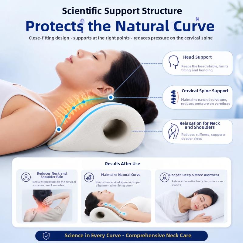หมอนนวดคอและไหล่ตามหลักสรีรศาส - Neck Traction Pillow บทวิจารณ์และราคา